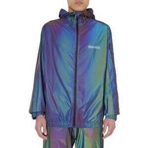 Marcelo Burlon Reflective Iridescent Wind Jacket - NWT